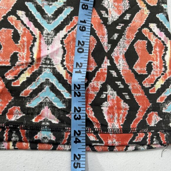 Body Central Tank Top Womens Medium Racerback Built in Bra Abstract Y2K - Picture 7 of 8